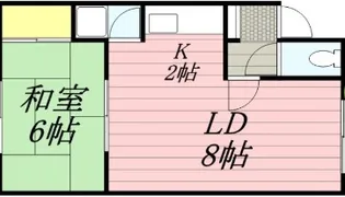 コーポ白崎【0006号室】の間取り
