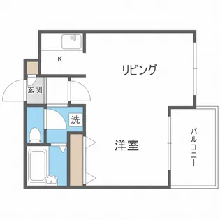 ハウスオブリザ平岸六番館【0202号室】の間取り