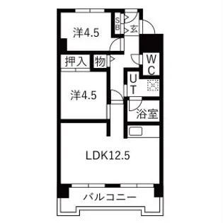 ダイアパレス菊水【2階】の間取り
