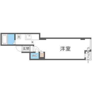 来海ビル【0302号室】の間取り
