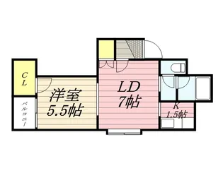 北海道札幌市白石区栄通10丁目【アパート】の間取り