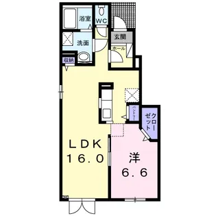 プラシードK Ⅸ【1階】の間取り