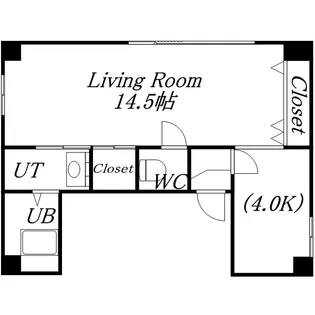 松本ビル2【0302号室】の間取り
