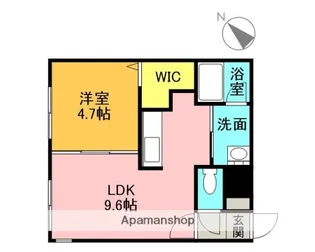 パークアベニュー北広島【4階】の間取り