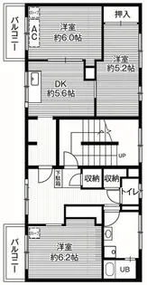 3DKの間取り画像