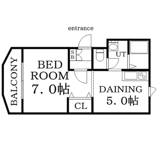 QBIG白石【00105号室】の間取り