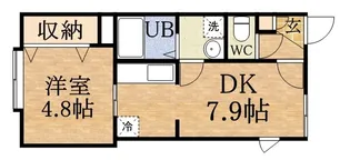 アウルの杜月寒西【105号室】の間取り