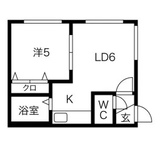 フォレスト栄通【102号室】の間取り