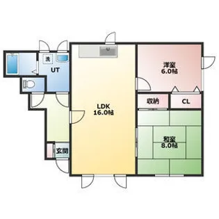 ラルジュキムラ【101号室】の間取り