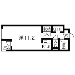 グレイシャス平岸【3階】の間取り