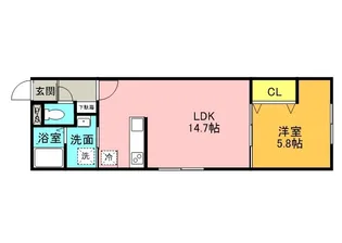 コンフォールマルキョウ【2階】の間取り