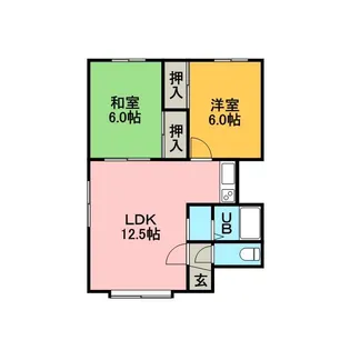 元町アパートメント【205号室】の間取り