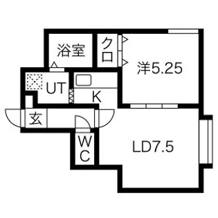 プロスパー菊水A【2階】の間取り