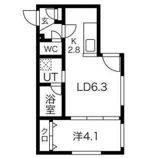 グローブタウン南郷【3階】の間取り