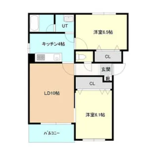 ラカーサ・エルセロ【3階】の間取り