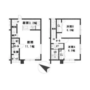 LA・FORTE野幌【1階】の間取り