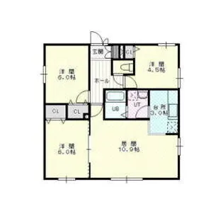 リバティ清田【101号室】の間取り