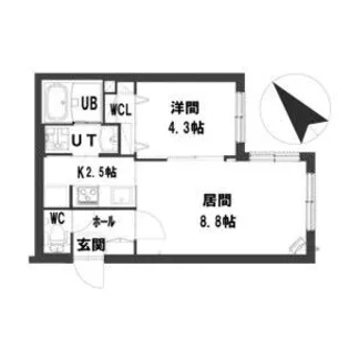 グランメールKIKUSUI【2階】の間取り