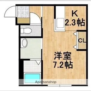 LIEN KITAHIROSHIMA Ⅰ【206号室】の間取り