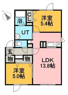 イーストコートⅠ【0101号室】の間取り