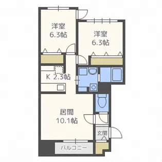 グランメールマーベラス【4階】の間取り