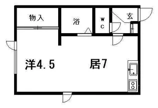 エクセレンス羊ヶ丘【210号室】の間取り
