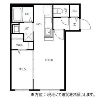 GARE AC32(ガレAC32)【0105号室】の間取り