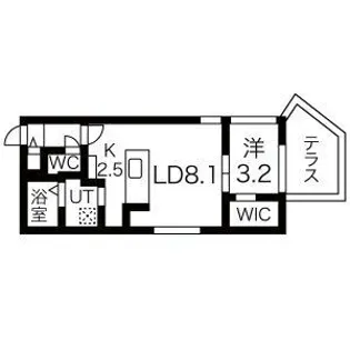 エアフォルク新さっぽろ【1階】の間取り