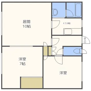 グランディール壱番館【0202号室】の間取り