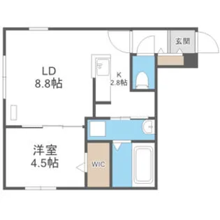 YUーCOURT南郷7丁目(ユーコート南郷7丁目)【2階】の間取り