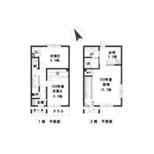 ルミエール豊平公園【1階】の間取り