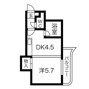 オルセー栄通【2階】の間取り