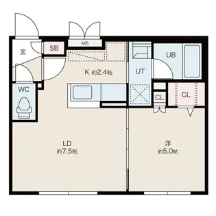 プラリネ【5階】の間取り