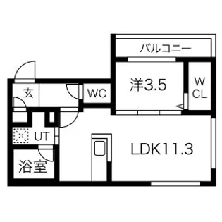 ラヴィ東札幌 (LAVI東札幌)【3階】の間取り