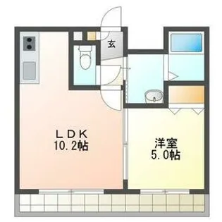 パークレジデンス大谷地【2階】の間取り