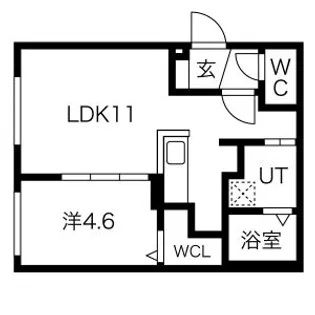 エスグラン大谷地【4階】の間取り