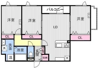 鍋島ハイツⅠ【106号室】の間取り