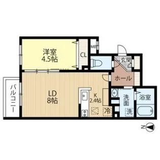 SORTE117【102号室】の間取り