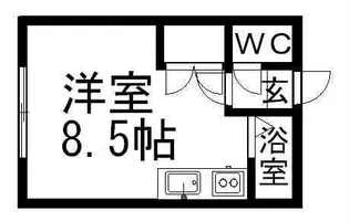 ヴェルディ厚別【104号室】の間取り