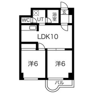 コート大谷地【7階】の間取り