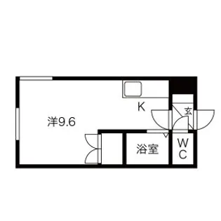 ラ・シュエット南郷【103号室】の間取り