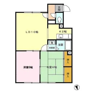 リバー平岡【2階】の間取り