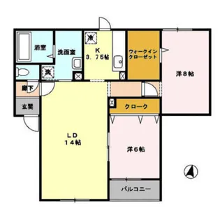 プランドール【2階】の間取り