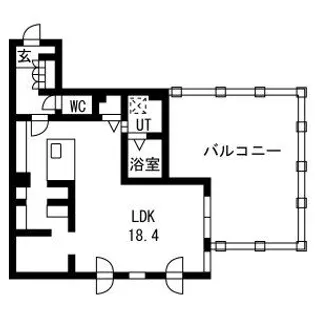 ピオネロ月寒【5階】の間取り