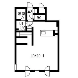 ピオネロ月寒【3階】の間取り
