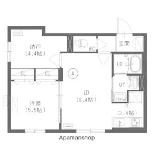 北海道札幌市白石区本郷通5丁目南【マンション】の間取り