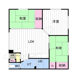 サンハイツ吉田B【102号室】の間取り