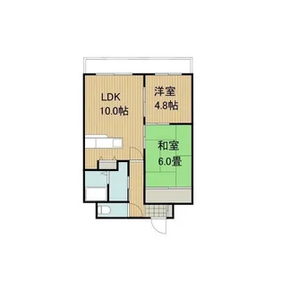 ビッグバーンズマンション北郷Ⅱ【0205号室】の間取り