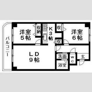 ジオン真栄【401号室号室】の間取り