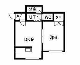 アーバン大谷地【203号室】の間取り